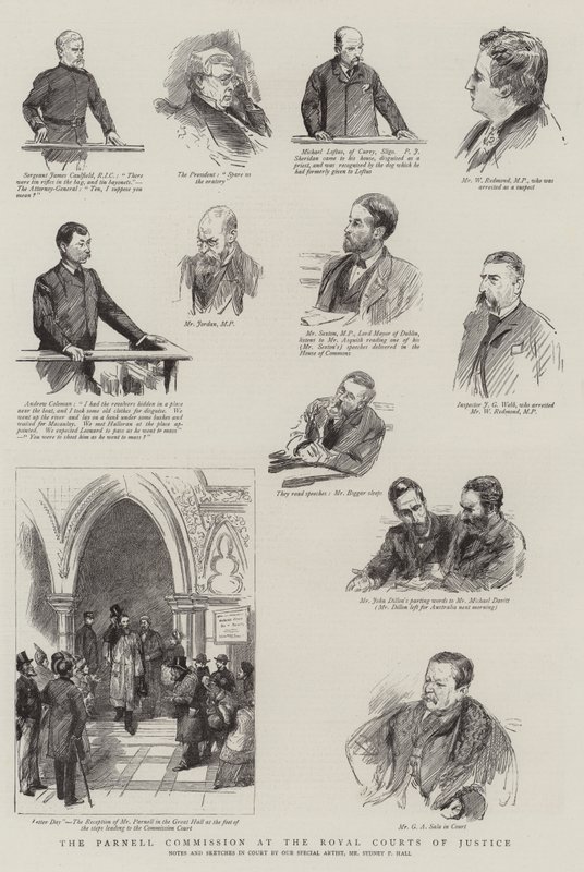 Parnell-kommissionen ved Royal Courts of Justice af Sydney Prior Hall