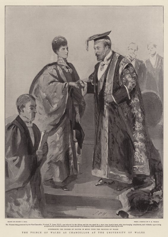 Prinsen af Wales som kansler ved University of Wales af Sydney Prior Hall