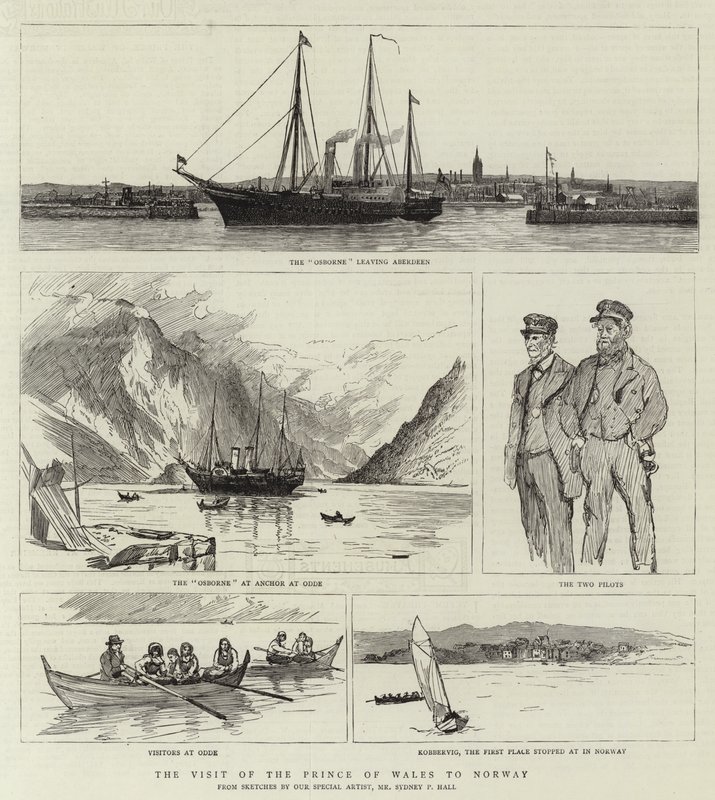 Besøg af prinsen af Wales i Norge af Sydney Prior Hall