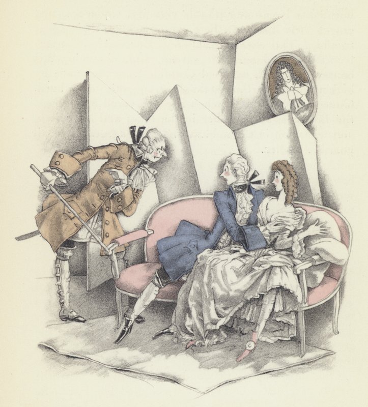 Illustration til Voltaires Candide af Sylvain Sauvage