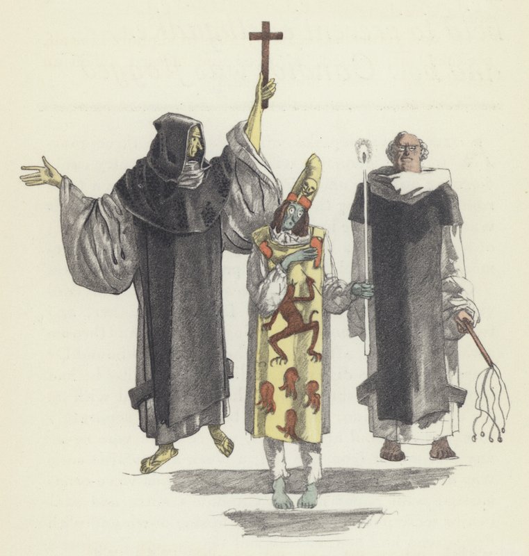 Illustration til Voltaires Candide af Sylvain Sauvage