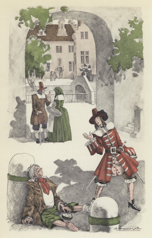 Illustration til Voltaires Candide af Sylvain Sauvage