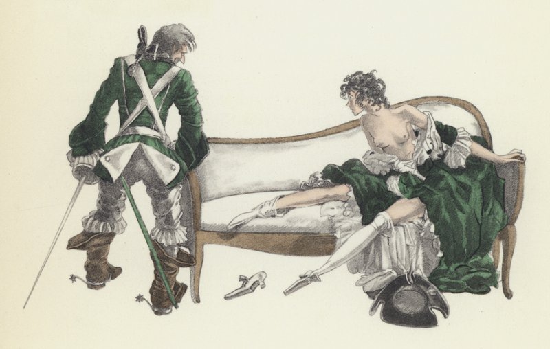 Illustration til Voltaires Candide af Sylvain Sauvage