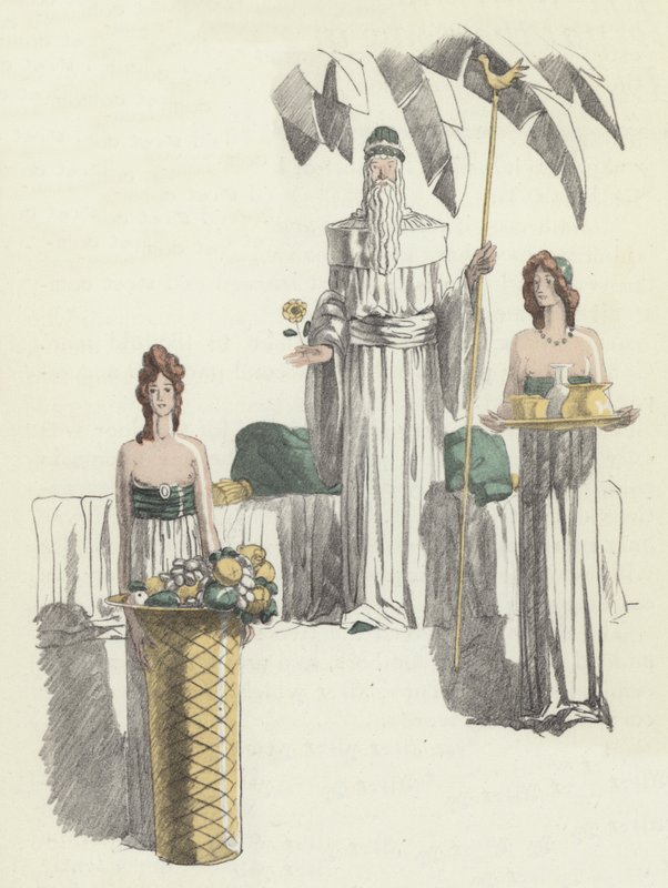 Illustration til Voltaires Candide af Sylvain Sauvage