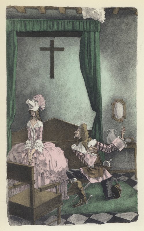 Illustration til Voltaires Candide af Sylvain Sauvage