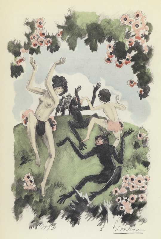 Illustration til Voltaires Candide af Sylvain Sauvage