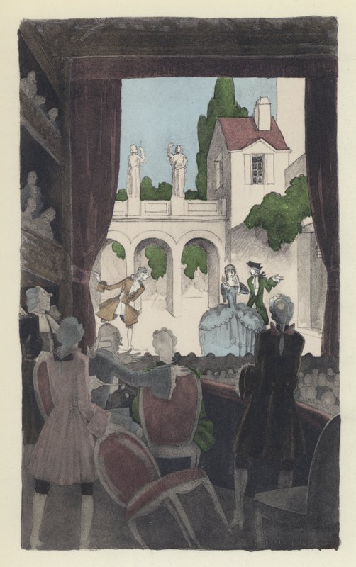 Illustration til Voltaires Candide af Sylvain Sauvage