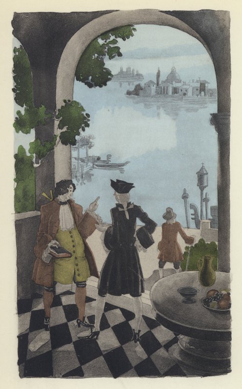 Illustration til Voltaires Candide af Sylvain Sauvage