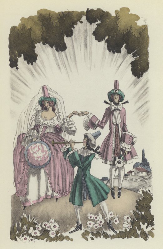Illustration til Voltaires Candide af Sylvain Sauvage