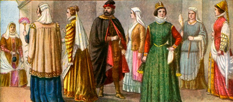Italiensk kjole fra det 16. århundrede af Tancredi Scarpelli