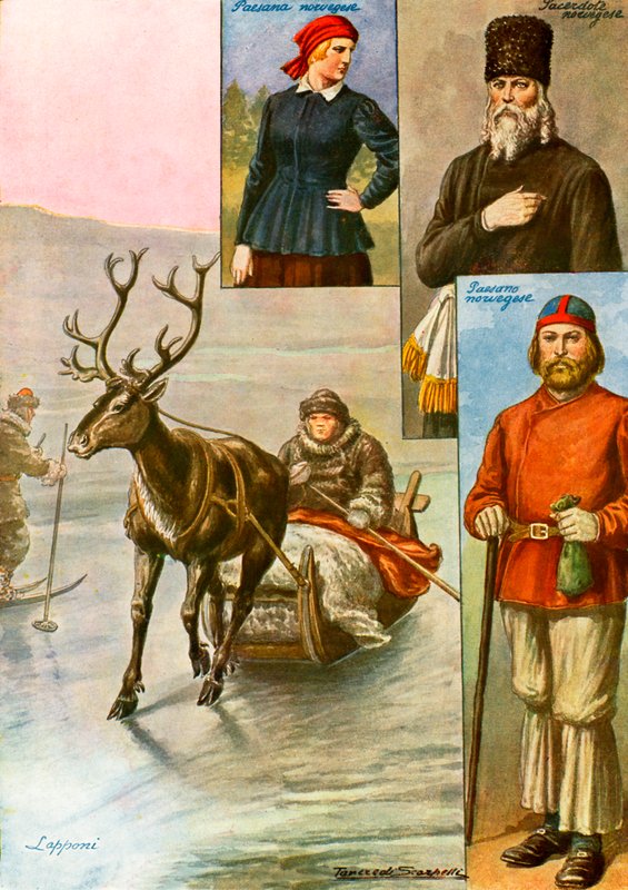 Kostumer fra Norge og Lapland af Tancredi Scarpelli
