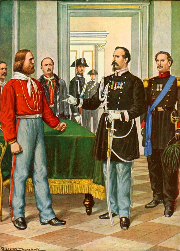 Garibaldi og general La Marmora af Tancredi Scarpelli