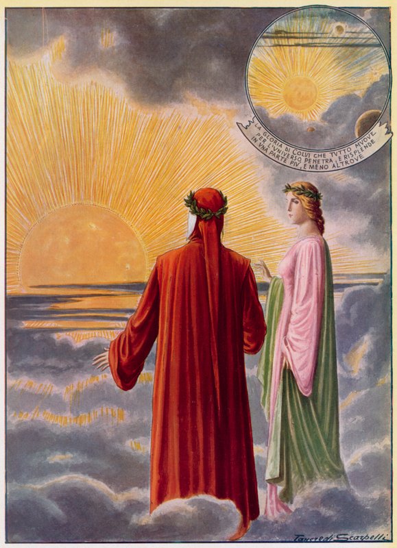Illustration til Dantes guddommelige komedie af Tancredi Scarpelli