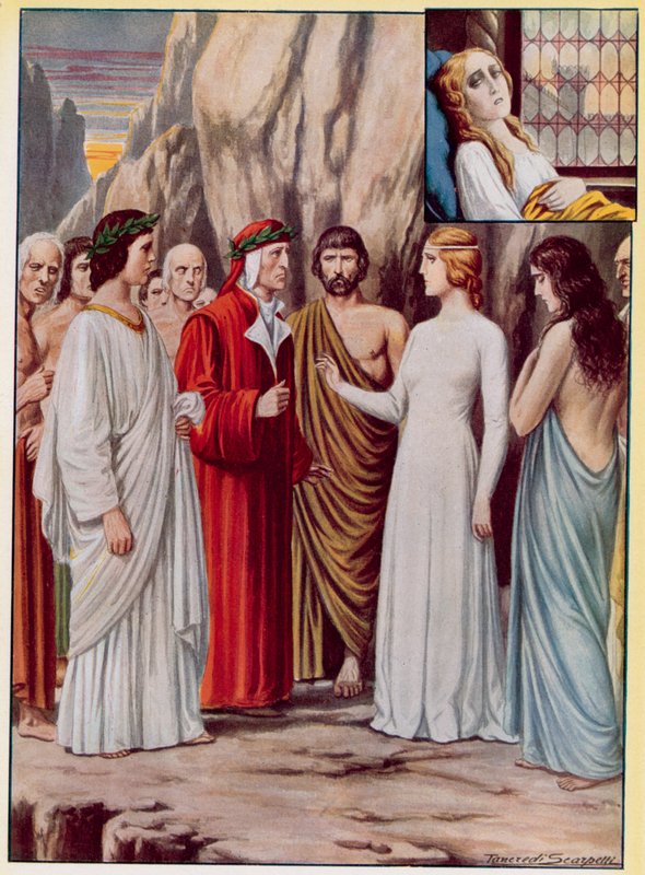 Illustration til Dantes guddommelige komedie af Tancredi Scarpelli