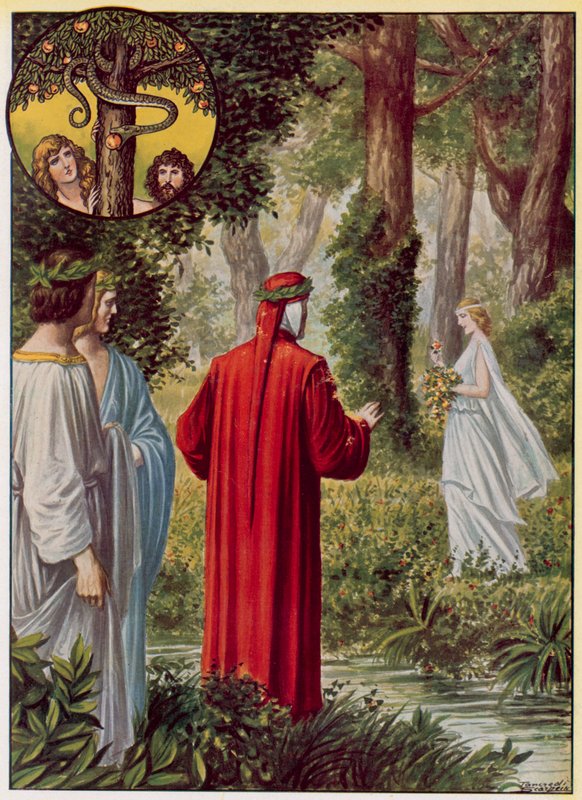 Illustration til Dantes guddommelige komedie af Tancredi Scarpelli