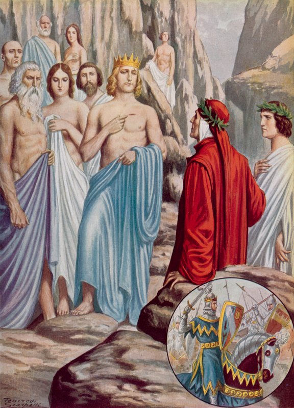 Illustration til Dantes guddommelige komedie af Tancredi Scarpelli