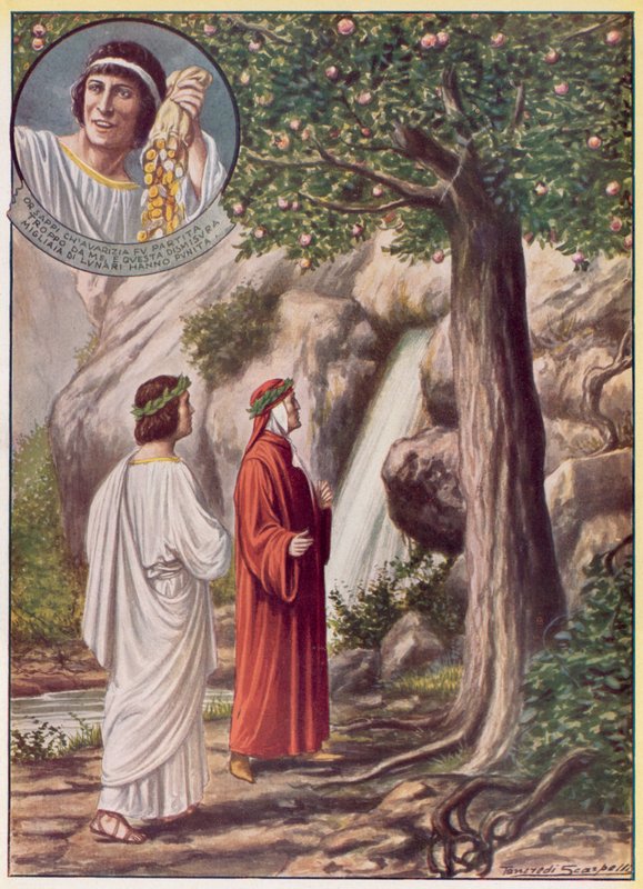 Illustration til Dantes guddommelige komedie af Tancredi Scarpelli