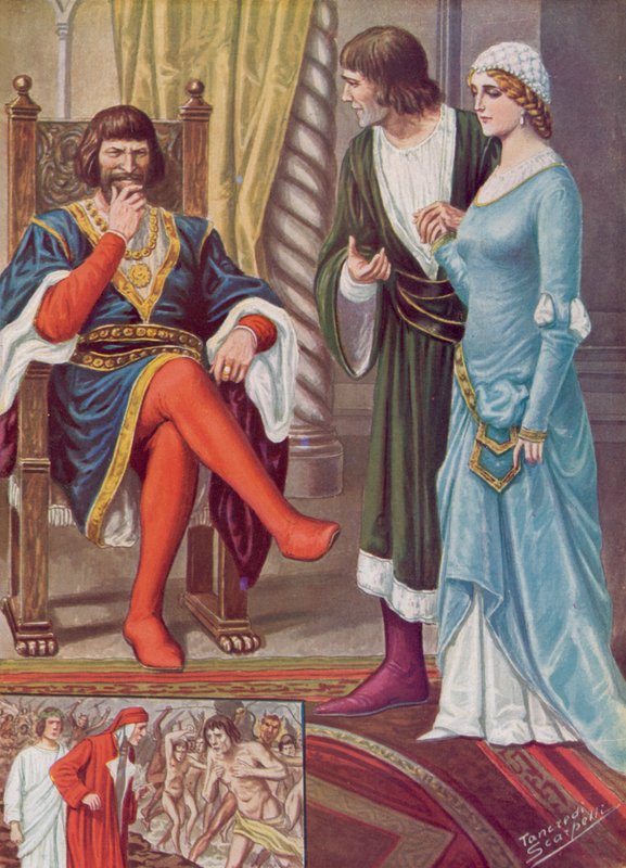 Illustration til Dantes guddommelige komedie af Tancredi Scarpelli