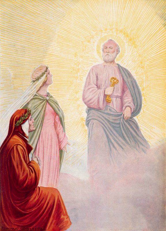Illustration til Dantes guddommelige komedie af Tancredi Scarpelli