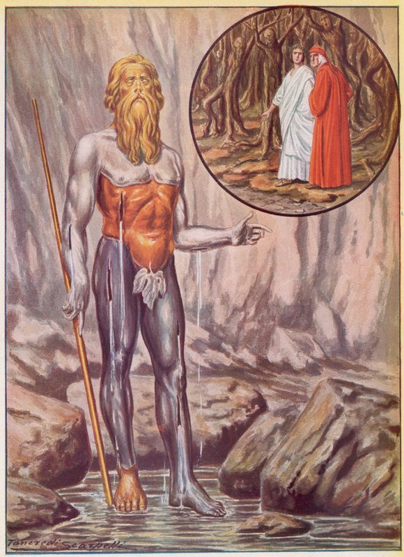 Illustration til Dantes guddommelige komedie af Tancredi Scarpelli
