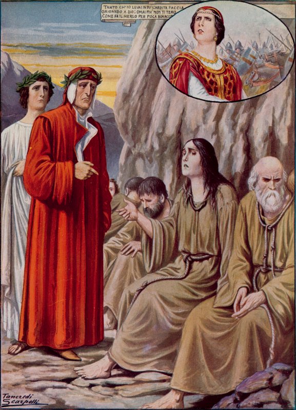 Illustration til Dantes guddommelige komedie af Tancredi Scarpelli