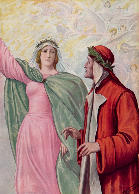 Illustration til Dantes guddommelige komedie af Tancredi Scarpelli