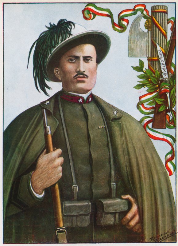 Infanterisoldat Benito Mussolini af Tancredi Scarpelli