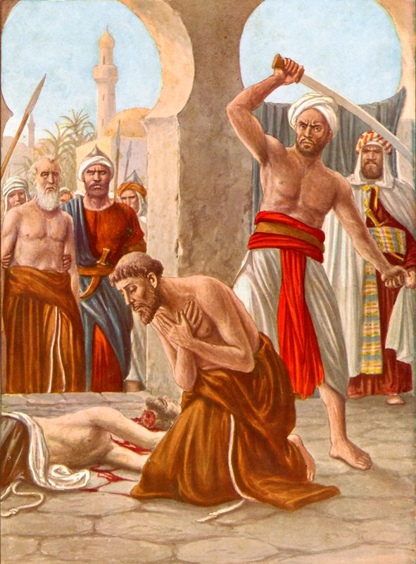 Broder Jacopo de Padovas martyrdød i Indien af Tancredi Scarpelli
