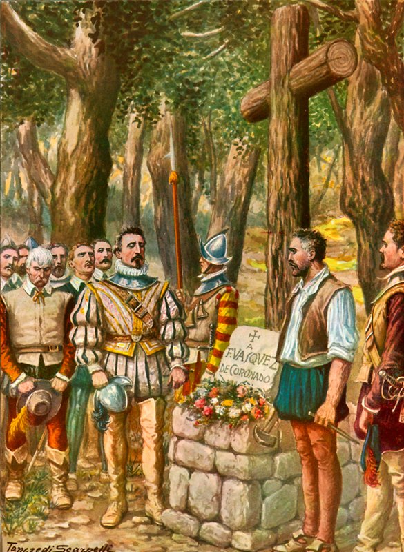 Monument rejst af spanierne til Francesco Vasquez af Tancredi Scarpelli