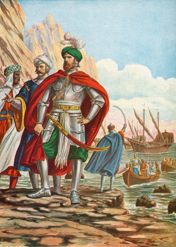 Mustafa landede på øen Cypern i 1570 af Tancredi Scarpelli