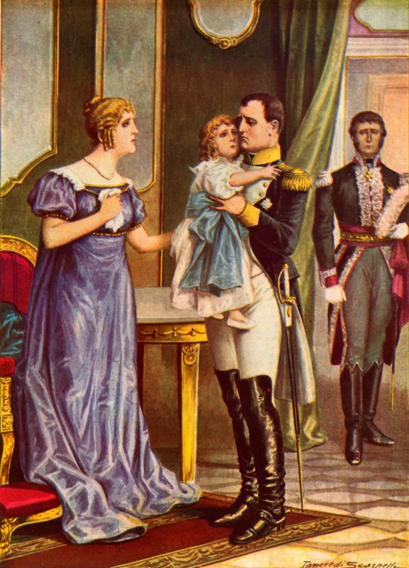 Napoleon siger farvel til sin familie, da han tager til Elba af Tancredi Scarpelli