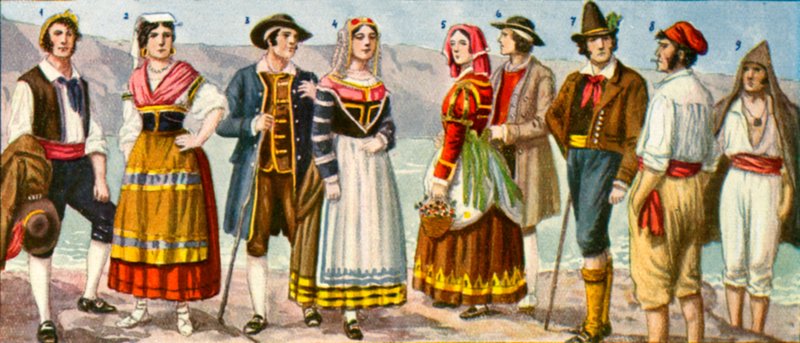 Regional italiensk kjole af Tancredi Scarpelli