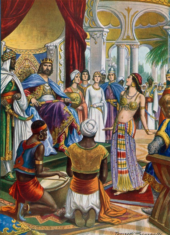 Roger II af Sicilien, der omgav sig med orientalsk pragt af Tancredi Scarpelli