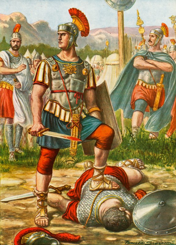 Titus Manlius Torquatus af Tancredi Scarpelli