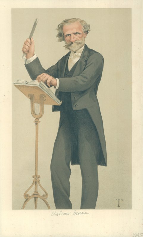 Giuseppe Verdi, italiensk musik af Theobald Chartran