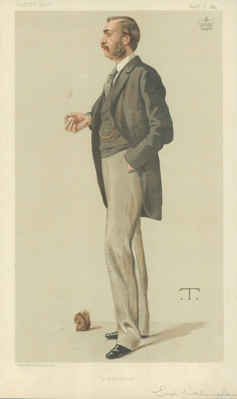Lord Walsingham, A Naturalist, 9. september 1882, Vanity Fair tegneserie af Theobald Chartran