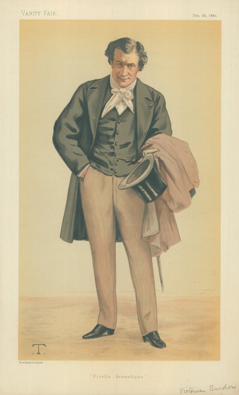M Victorien Sardou, Ficelle dramatique, 25. december 1880, Vanity Fair tegnefilm af Theobald Chartran