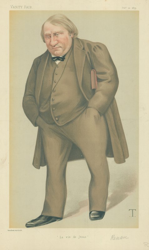 Mr Joseph Ernest Renan, La vie de Jesus, 22. februar 1879, Vanity Fair tegneserie af Theobald Chartran