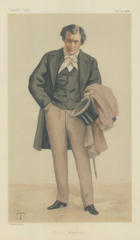 Mr Victorien Sardou (farve litho) af Theobald Chartran