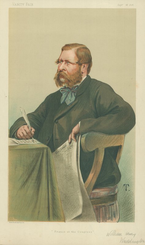 William Henry Waddington, Frankrig ved kongressen, 28. september 1878, Vanity Fair tegneserie af Theobald Chartran