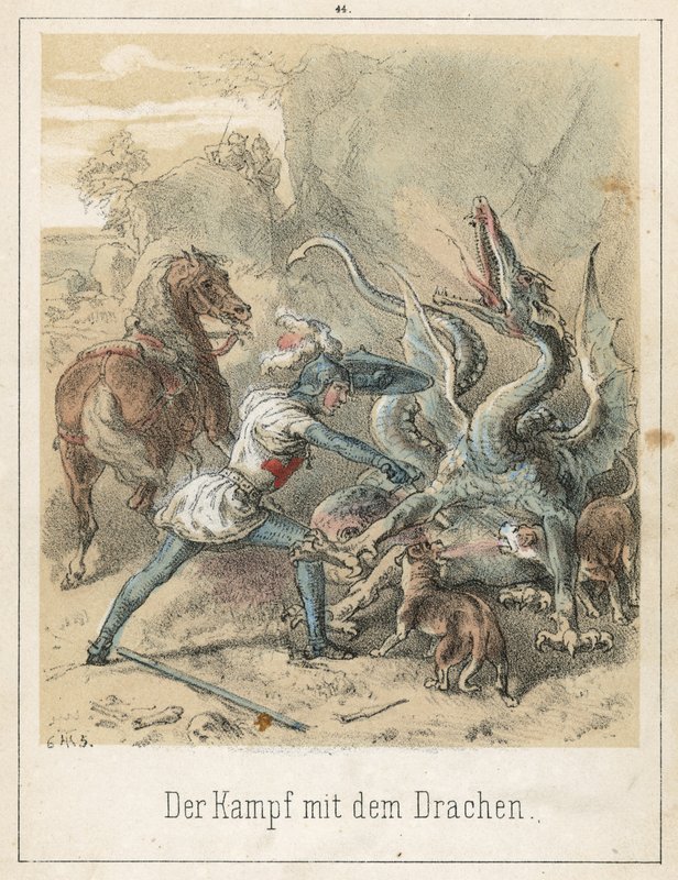 Kampen med dragen af Theodor Hosemann