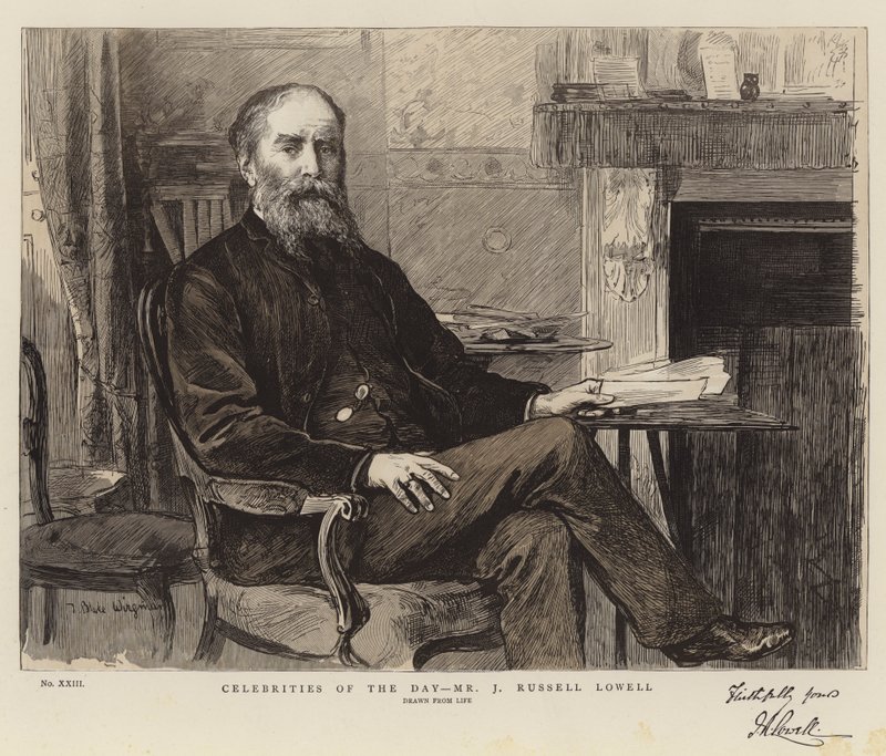 Dagens berømtheder, hr. J Russell Lowell af Theodore Blake Wirgman