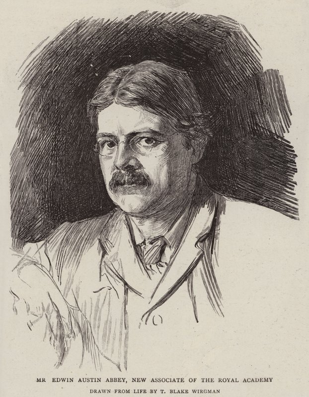 Edwin Austin Abbey, ny associeret medlem af Det Kongelige Akademi af Theodore Blake Wirgman