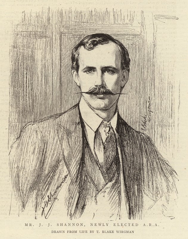 Mr J J Shannon, nyvalgt ARA af Theodore Blake Wirgman