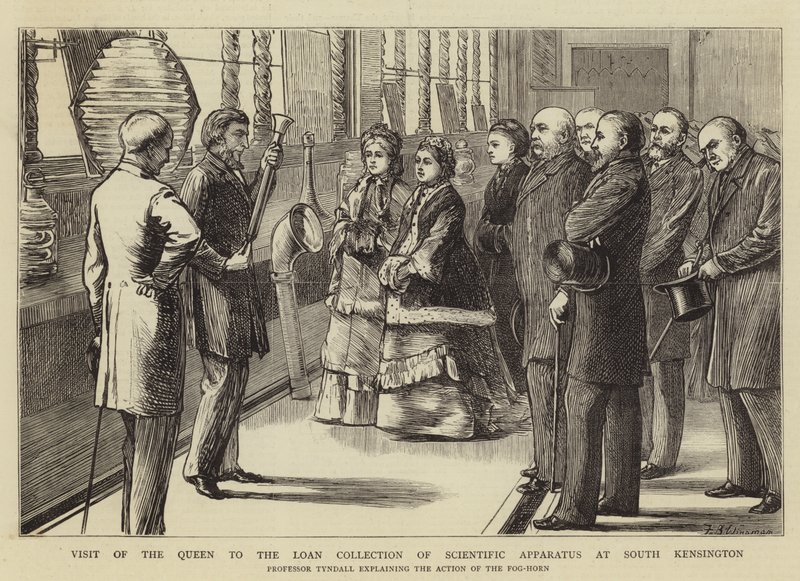 Dronningens besøg i Loan Collection of Scientific Apparatus i South Kensington af Theodore Blake Wirgman