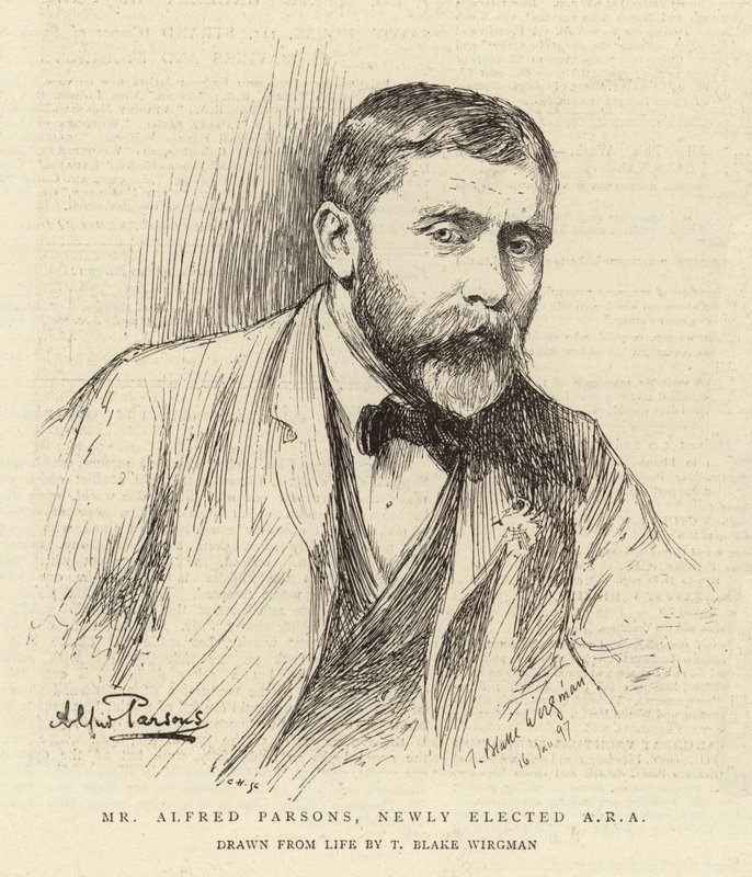 Alfred Parsons, nyvalgt ARA af Theodore Blake Wirgman