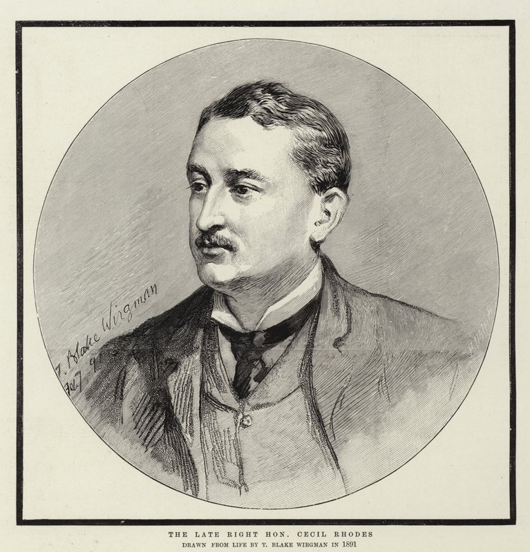 Den sene højre ærede Cecil Rhodes af Theodore Blake Wirgman