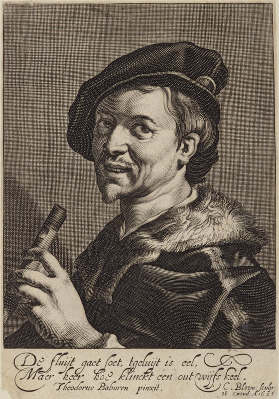 Portræt af Cornelis Bloemaert af Theodore van Baburen