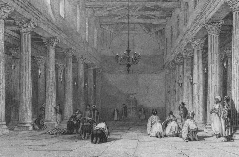 Kapel i Betlehem af Thomas Allom