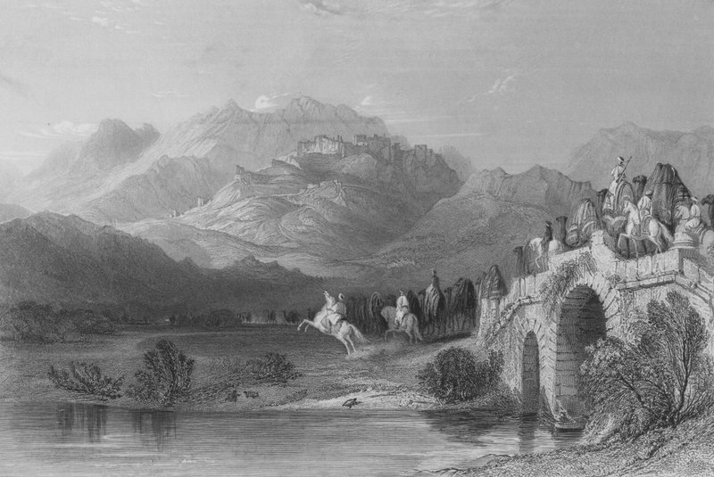 Akropolis i Pergamus, Lilleasien af Thomas Allom